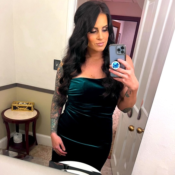 Revelry Velvet Bridesmaid Dress - Picture 1 of 3